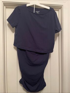 Isabel Maternity by Ingrid & Isabel Navy Blue Maternity Dress